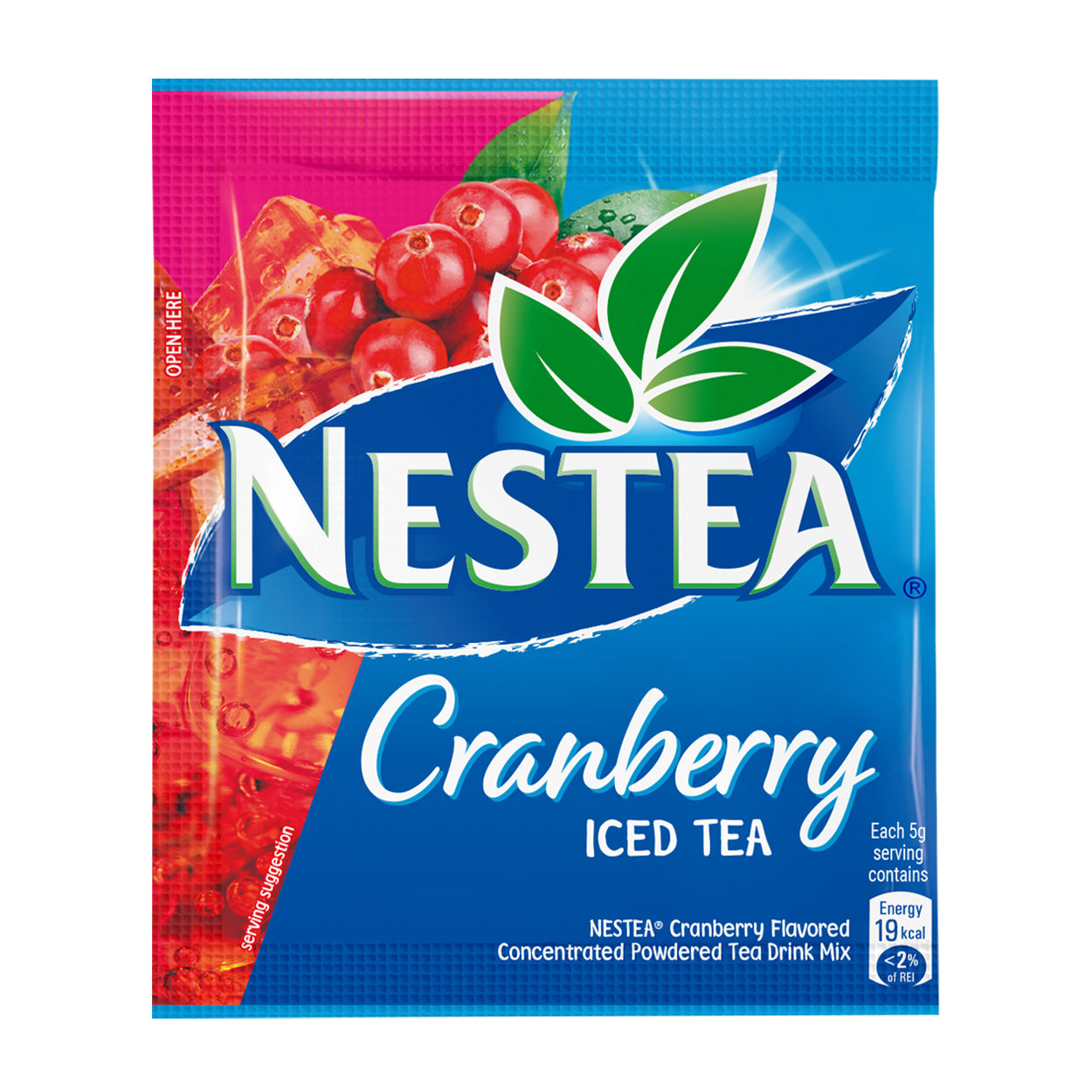 Nestea Cranberry Iced Tea Powdered Tea Drink Mix 19g