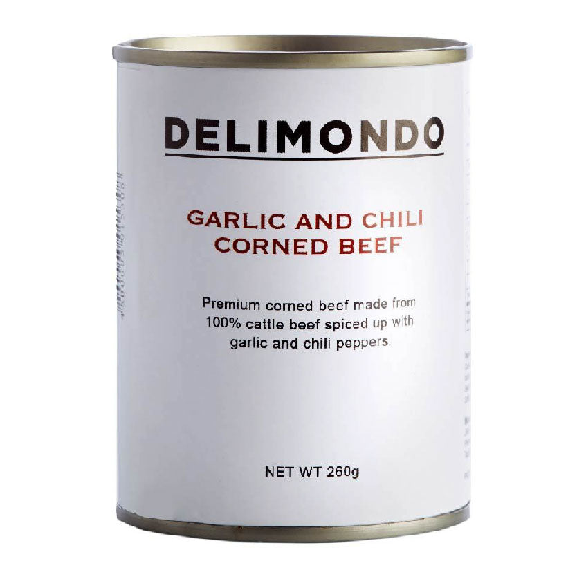 Delimondo Garlic and Chili Corned Beef 260g