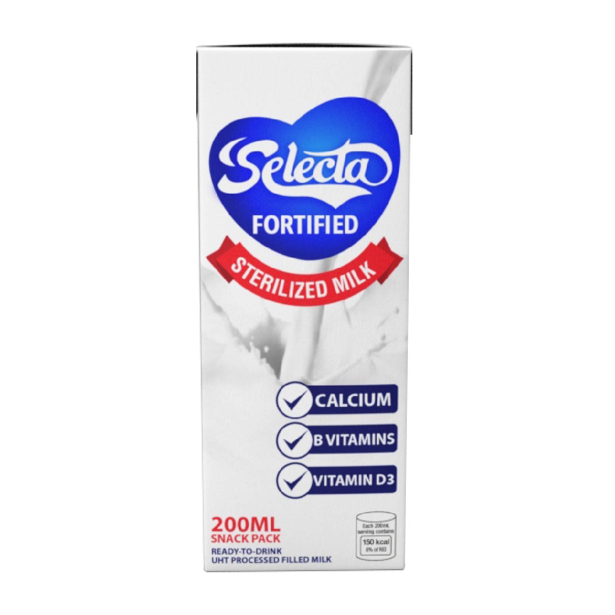Selecta Fortified Sterilized Milk Snack Pack 200ml – Ever Supermarket