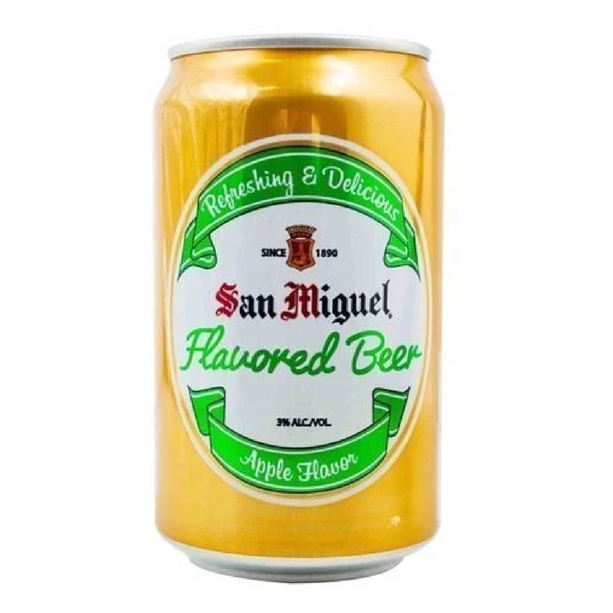 San Miguel Flavored Beer Apple Can 330ml