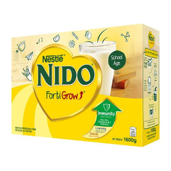 Nido Fortigrow Fortified Powdered Milk Drink School Age 1.6kg