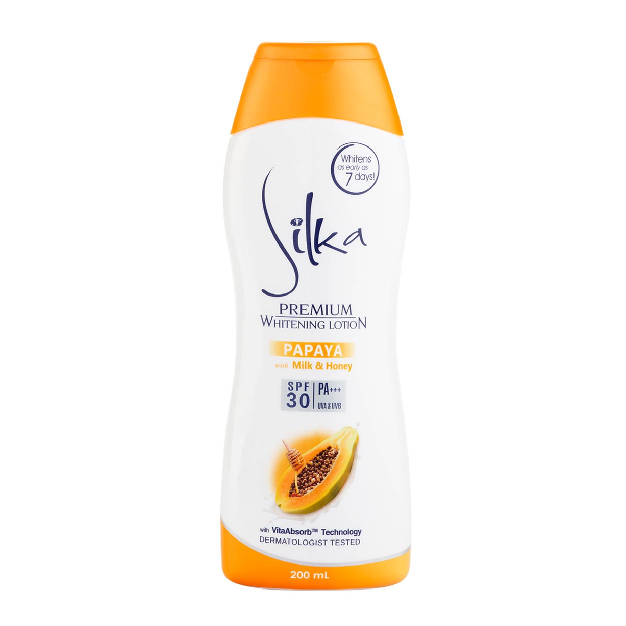 Silka Premium Whitening Lotion Papaya SPF30 200ml