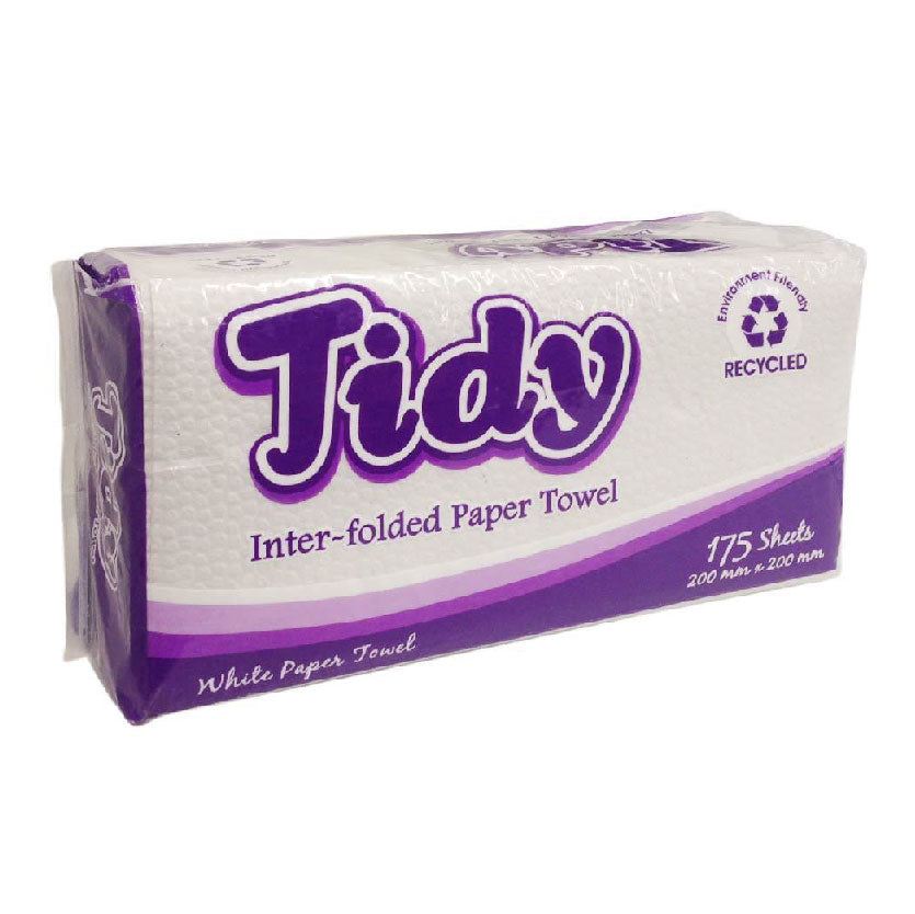 Tidy Interfolded Paper Towel White 175 Sheets