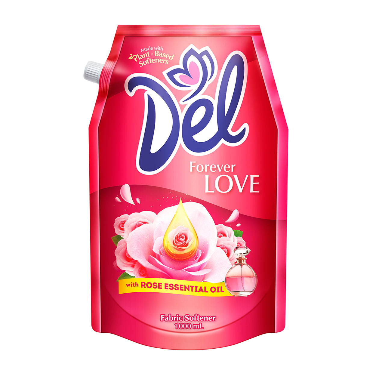 Del Fabric Softener Forever Love Refill 1000ml