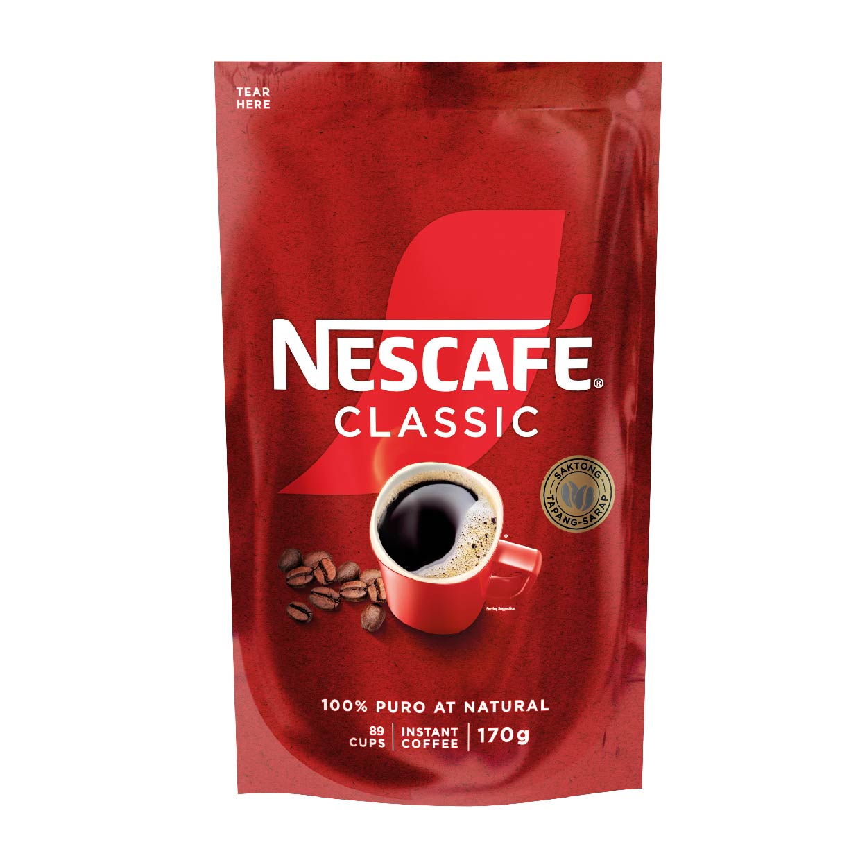 Nescafe Classic Instant Coffee Stand Up Pouch 170g