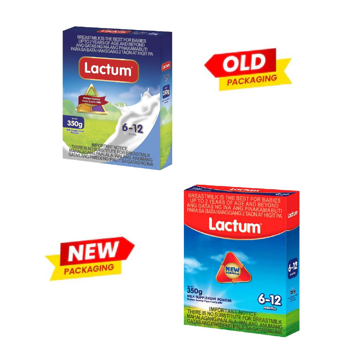 Lactum Milk Powder 6-12 months Plain 350g