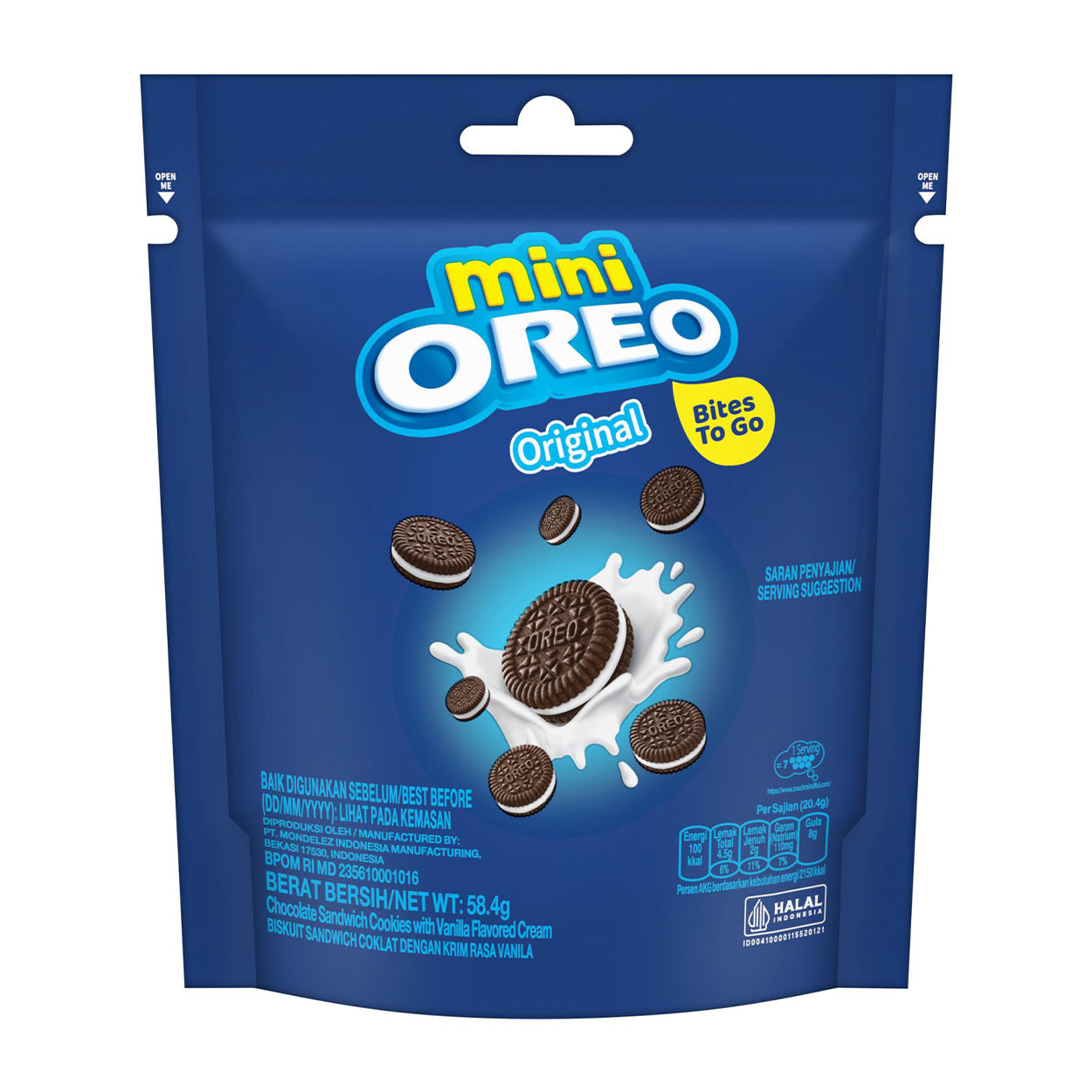 Oreo Mini Vanilla Cookie Sandwich 58.4g
