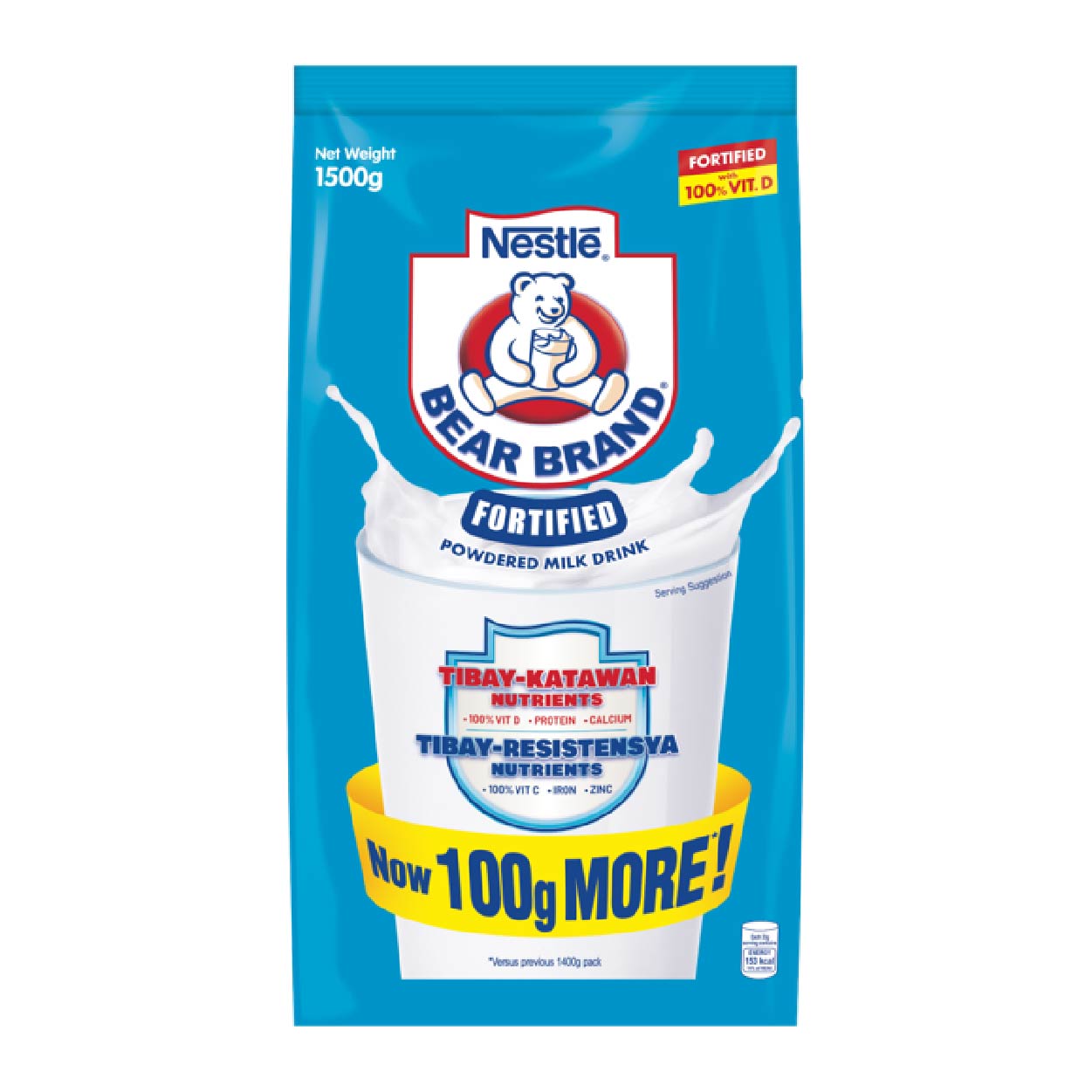 Bear Brand Fortified Powdered Milk Drink 1400g