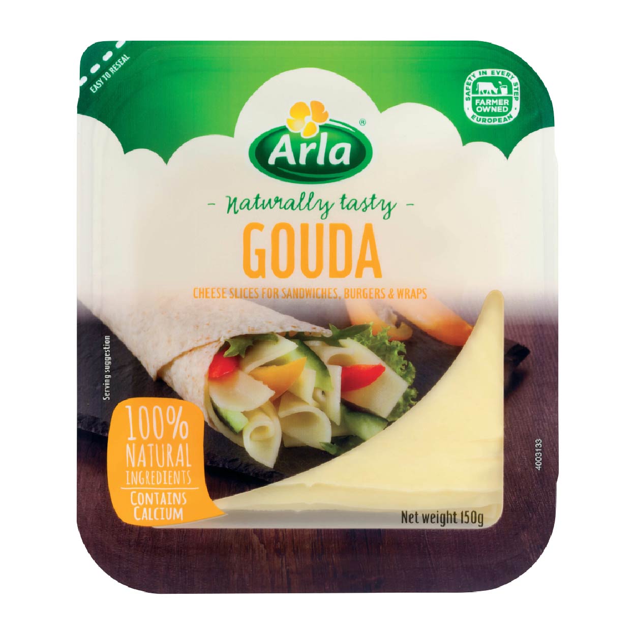 Arla Natural Gouda Cheese Slices 150g