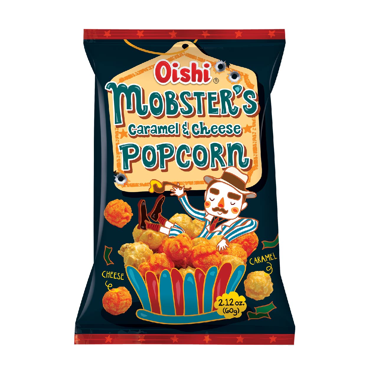 Oishi Mobster's Caramel & Cheese Popcorn 60g