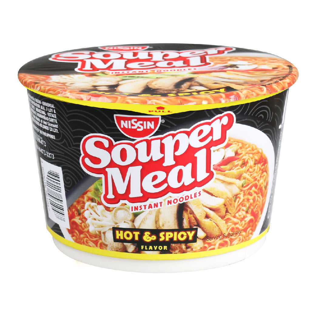 Nissin Souper Meal Cup Noodles Hot and Spicy 85g