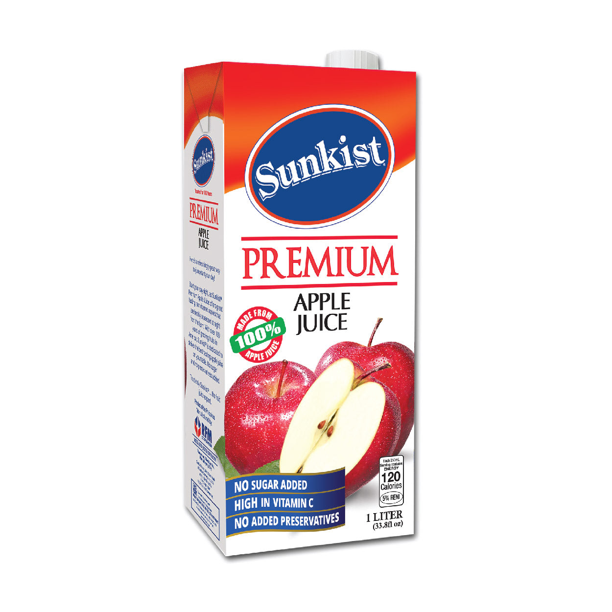Sunkist Premium Apple Juice 1L
