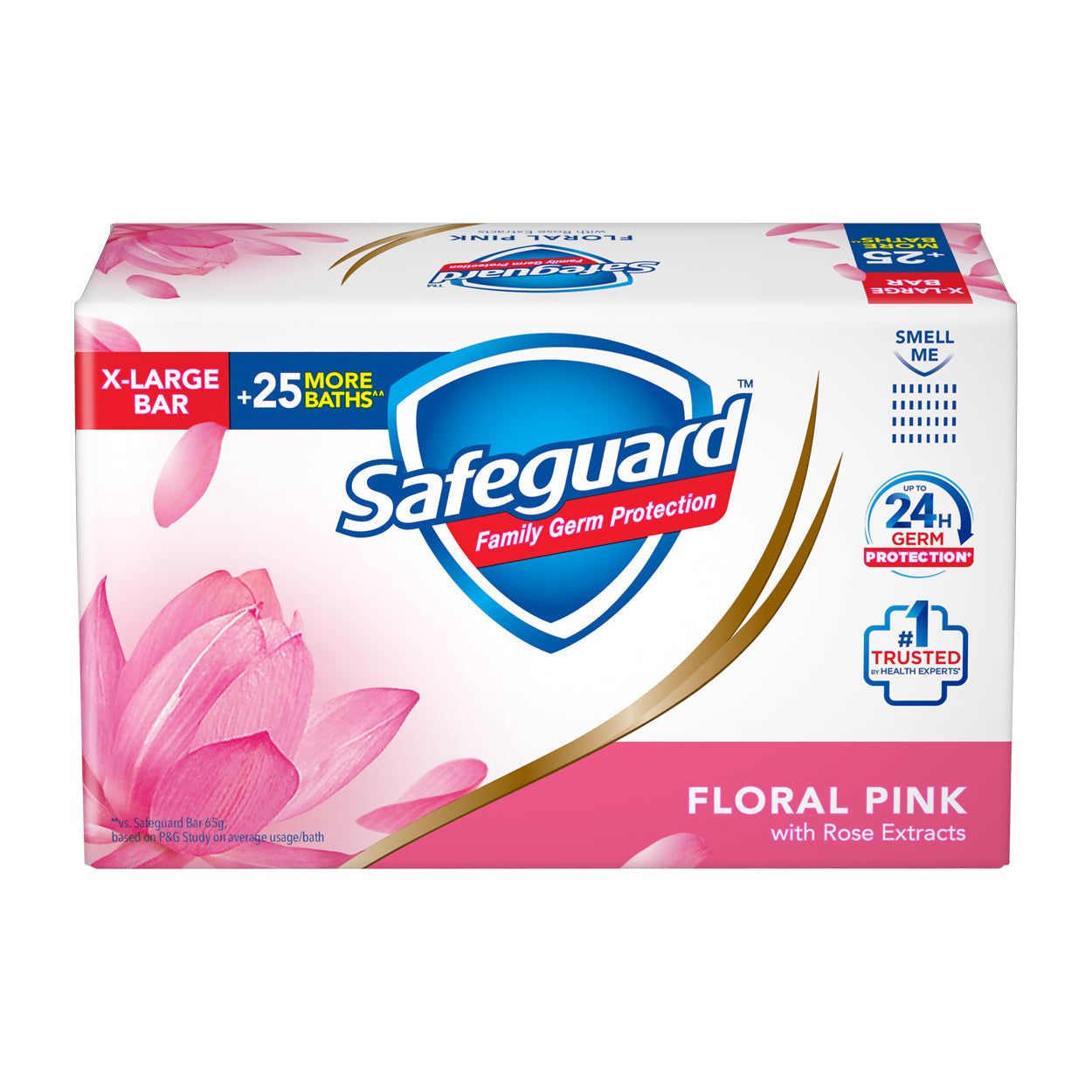 Safeguard Soap Floral Pink X-Large Bar 160g