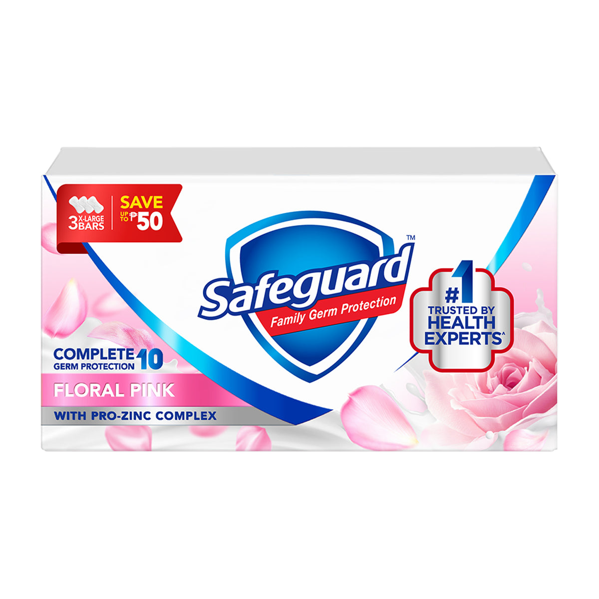 Safeguard Soap Floral Pink 3x160g SAVE