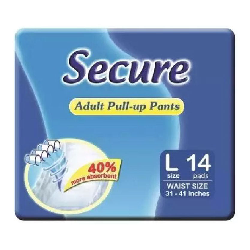 Secure Adult Diaper Pull-up Pants Large 14s