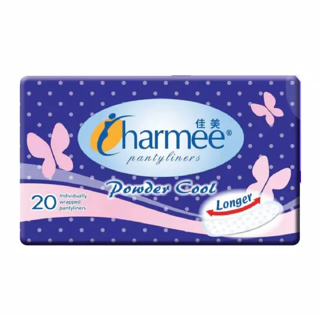 Charmee Pantyliners Powder Cool Longer 20s