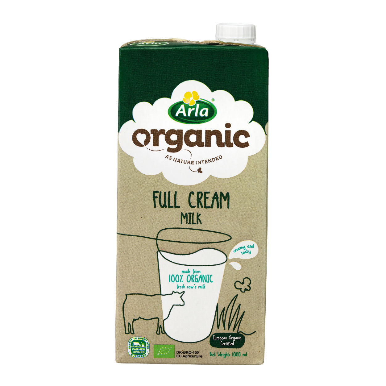 Arla Organic Full Cream Milk 1L
