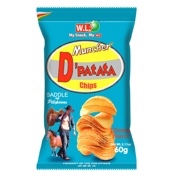 Muncher D Patata Chips Cheese 60g