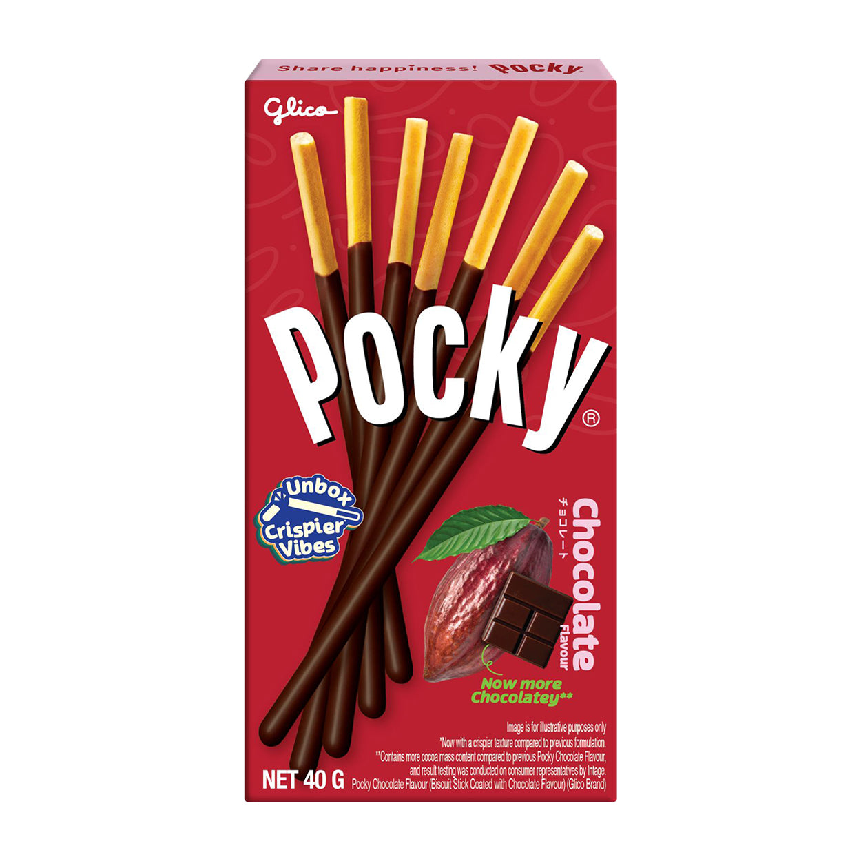 Glico Pocky Chocolate Biscuit Sticks 40g