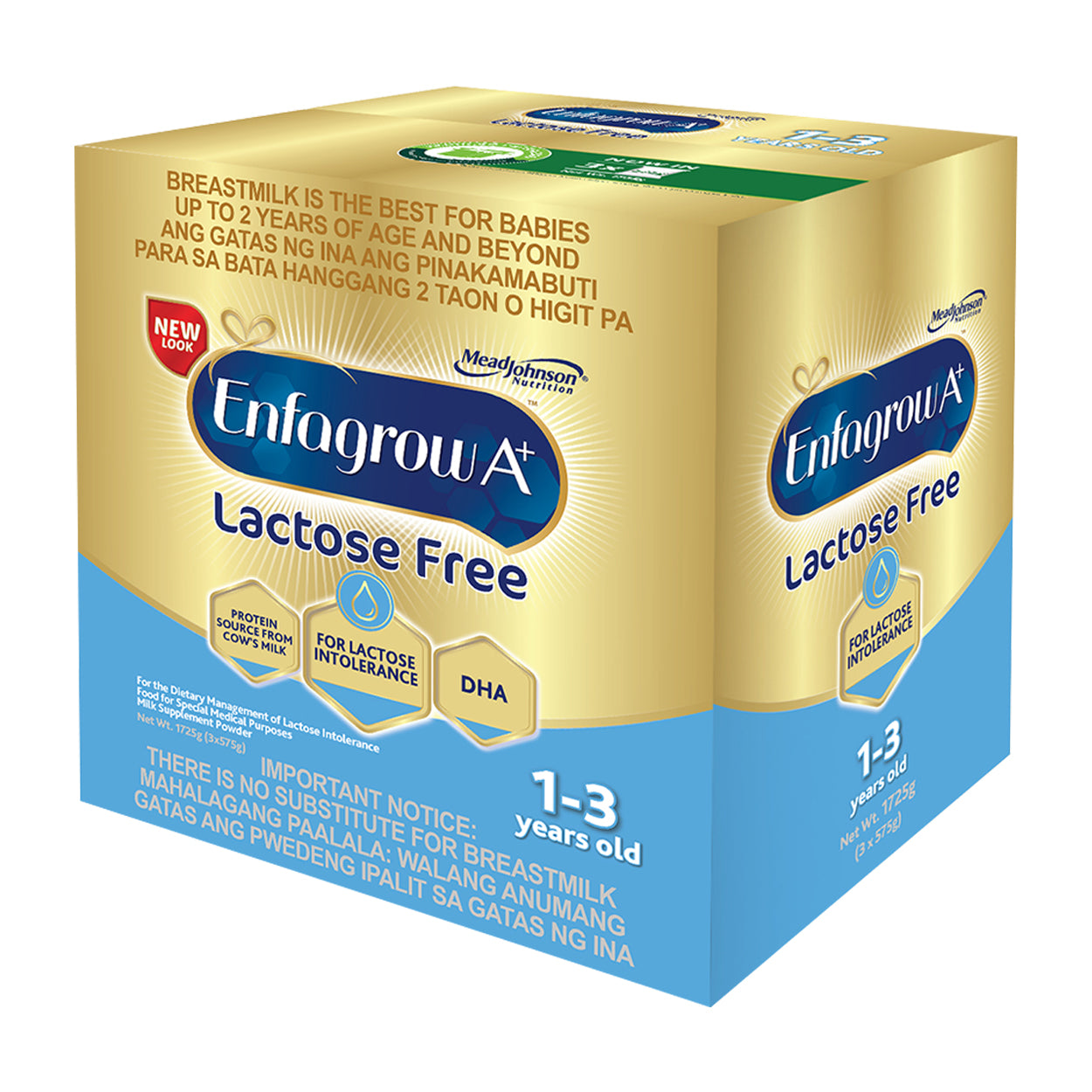 Enfagrow A+ Lactose Free Milk Powder 1-3 years old 1.725kg