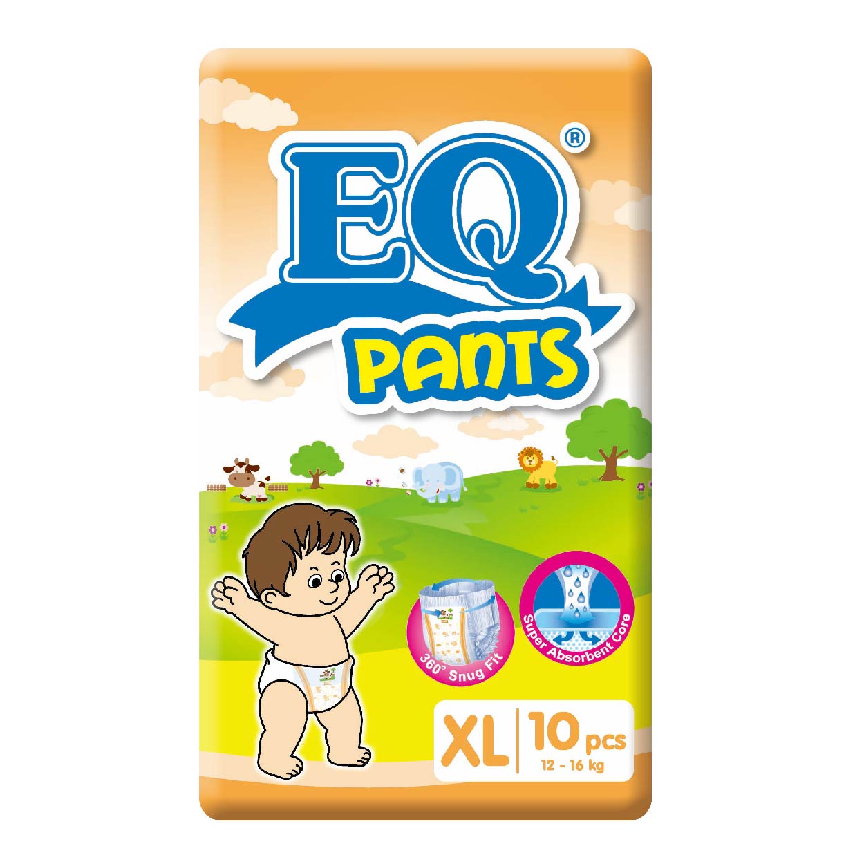 EQ Pants Baby Diaper XL 10s