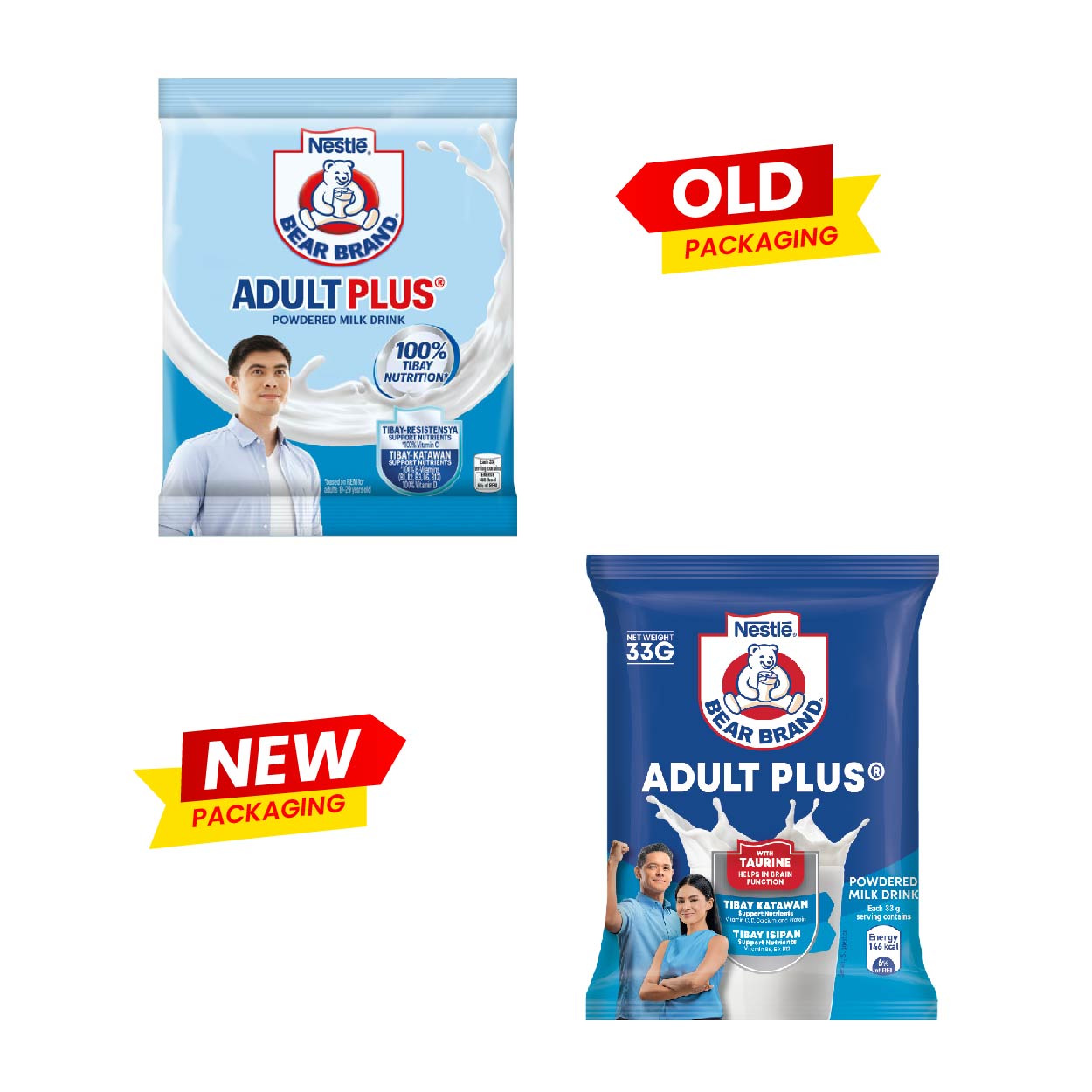 Bear Brand Adult Plus Powdered Milk Drink 33g