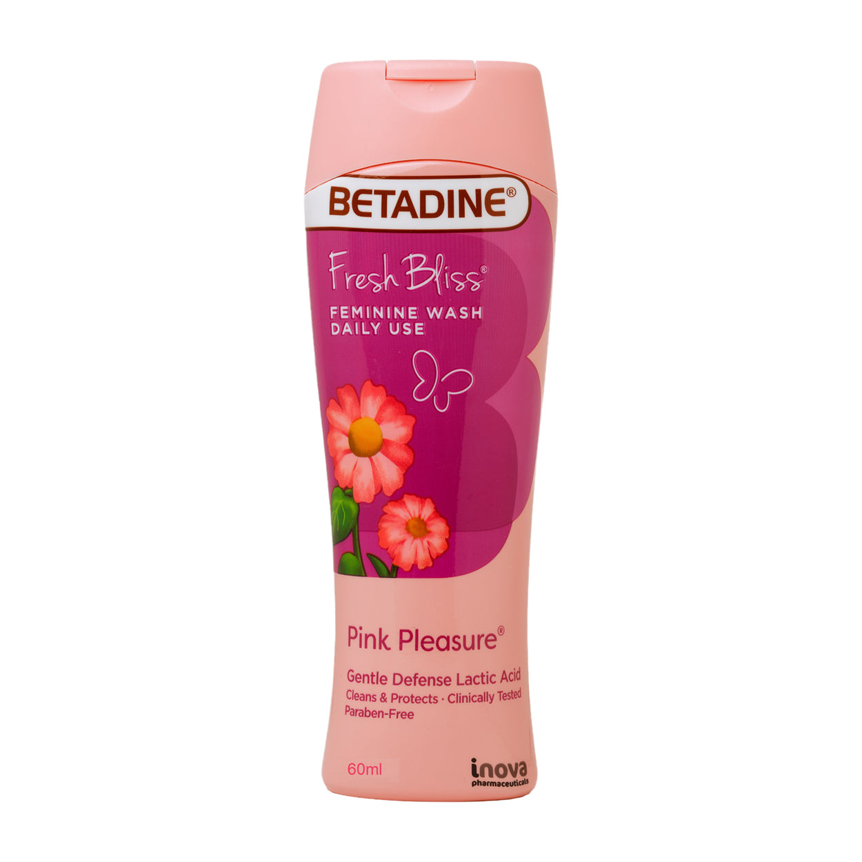Betadine Feminine Wash Fresh Bliss Pink Pleasure 60ml