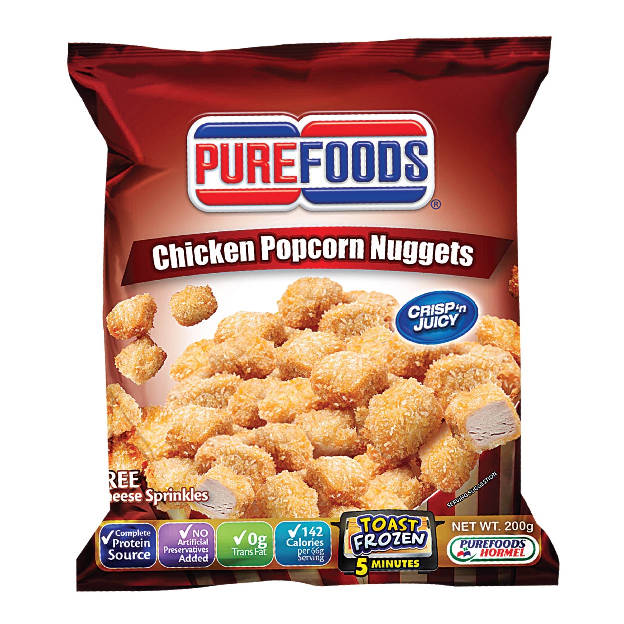 Purefoods Chicken Popcorn Nuggets 200g