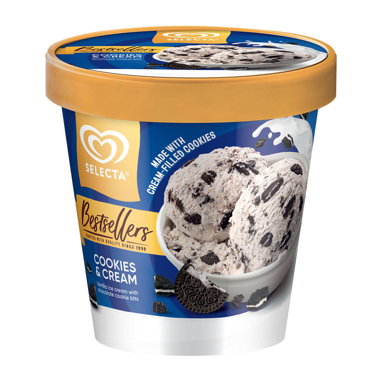 Selecta Cookies & Cream Ice Cream Pint 450ml