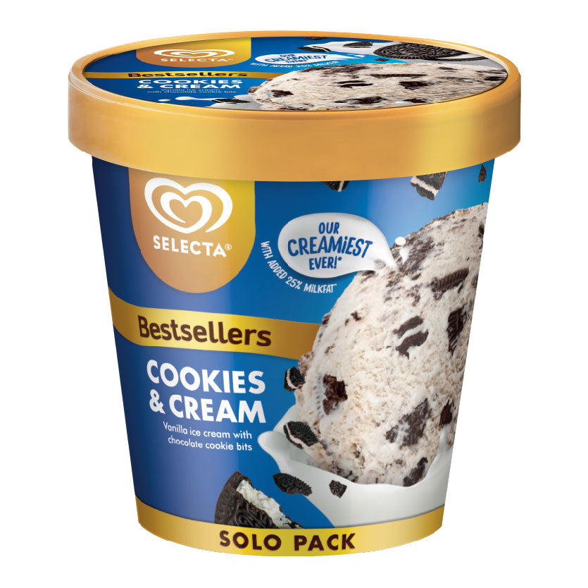 Selecta Cookies & Cream Ice Cream Pint 450ml