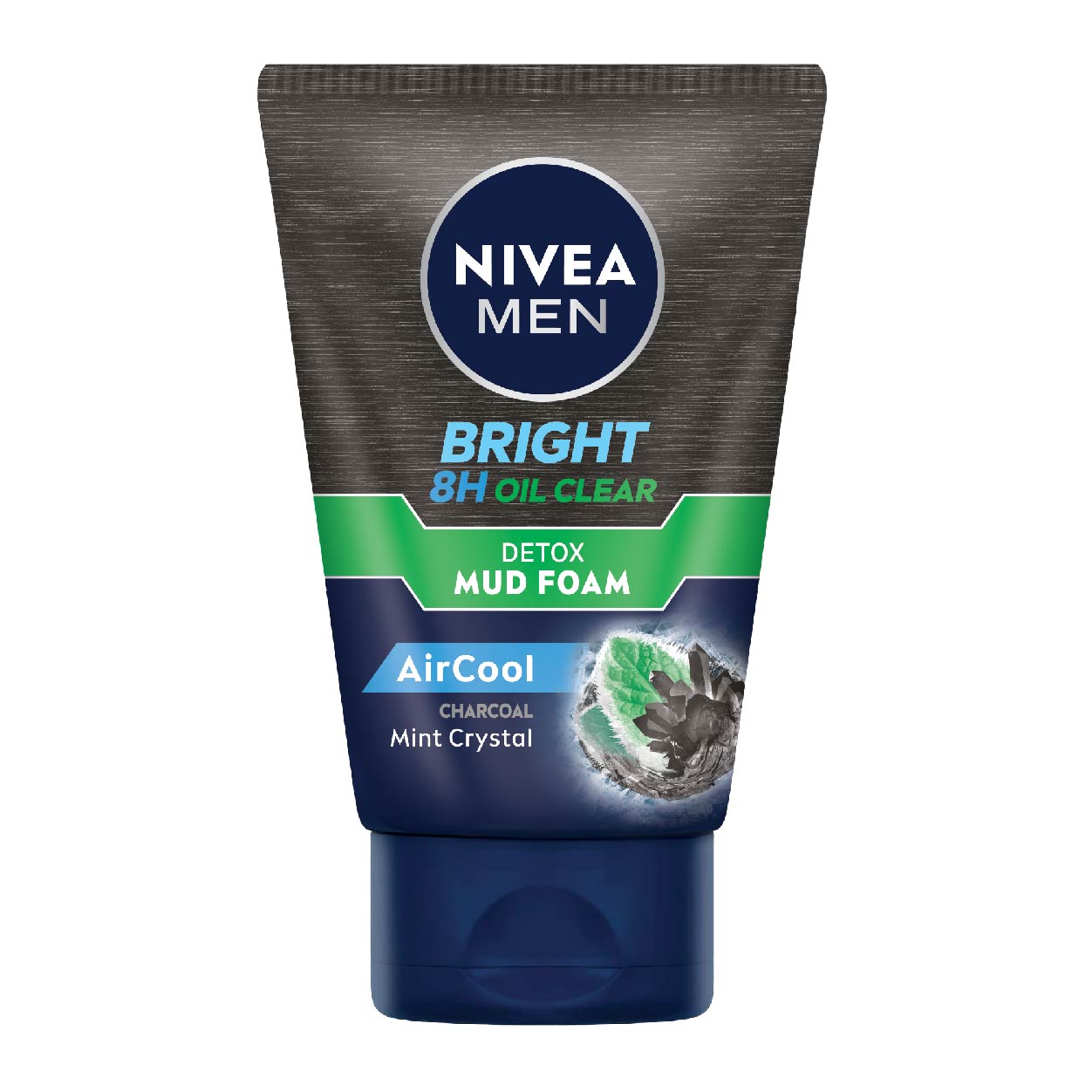 Nivea Men Bright Facial Detox Mud Foam AirCool Charcoal 50g