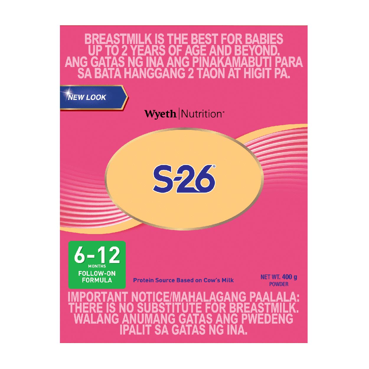 S-26 Follow-On Formula 6-12 months 400g