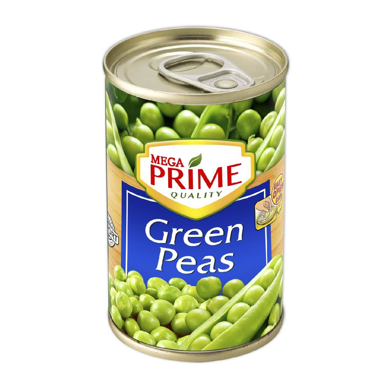 Mega Prime Green Peas Easy Open 155g