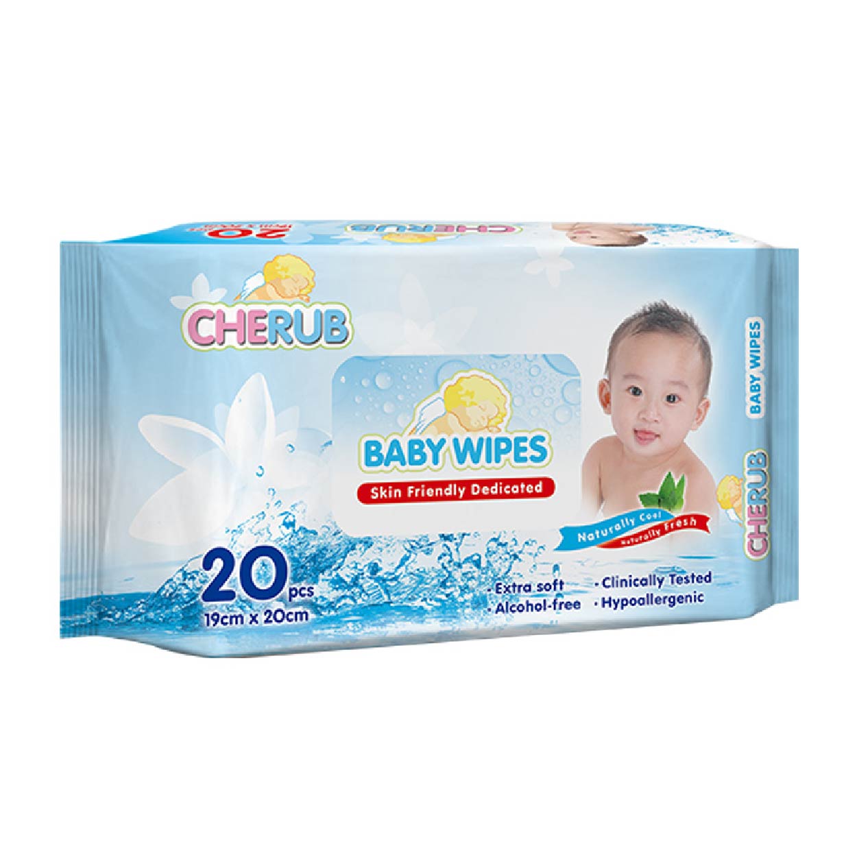 Cherub Baby Wipes 20s