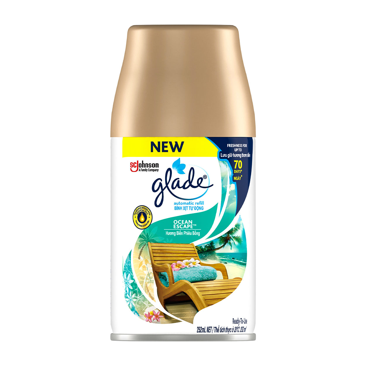Glade Automatic Spray Ocean Escape Refill 175g/252ml