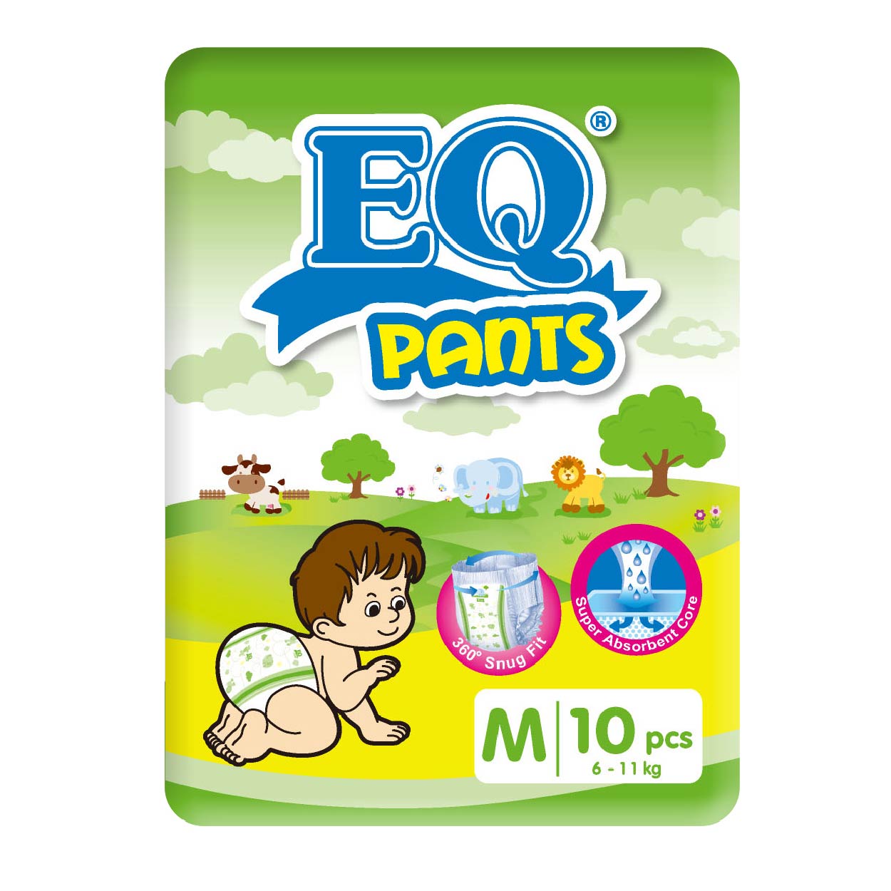 EQ Pants Baby Diaper M 10s