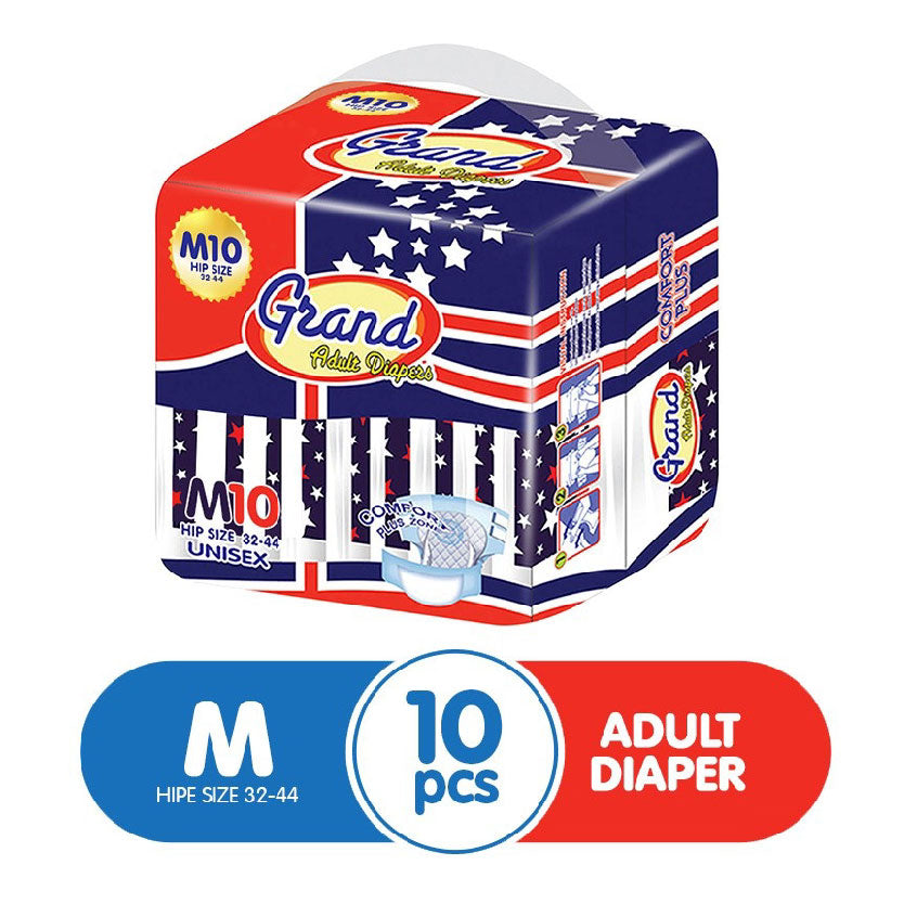 Grand Adult Diaper Medium 10s