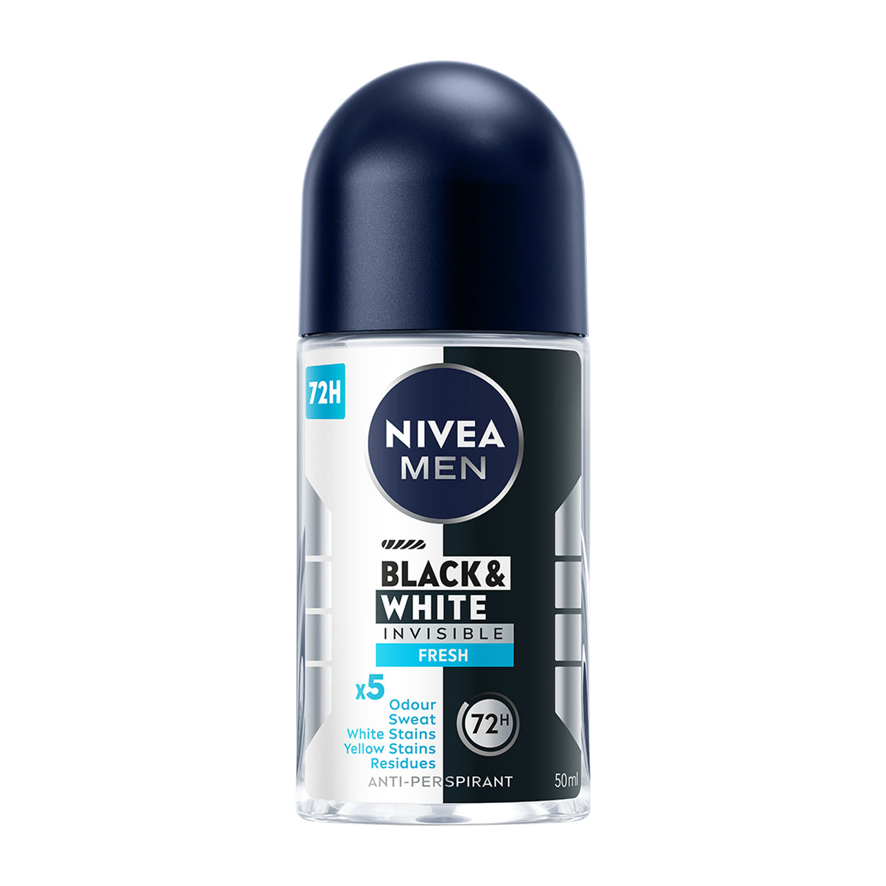 Nivea Men Deodorant Roll On Black & White Invisible Fresh 50ml