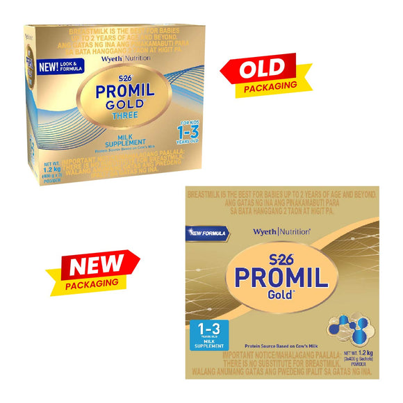S-26 Promil Gold Three Milk Supplement 1-3 years old 1.2kg