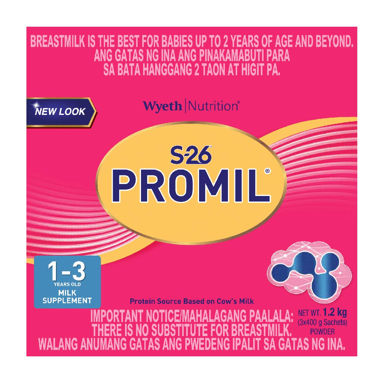 S-26 Promil Milk Supplement 1-3 years old 1.2kg