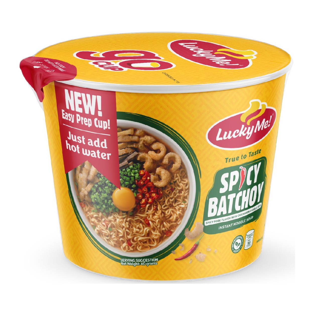 Lucky Me Instant Noodle Soup Spicy La Paz Batchoy Mami Go Cup 40g