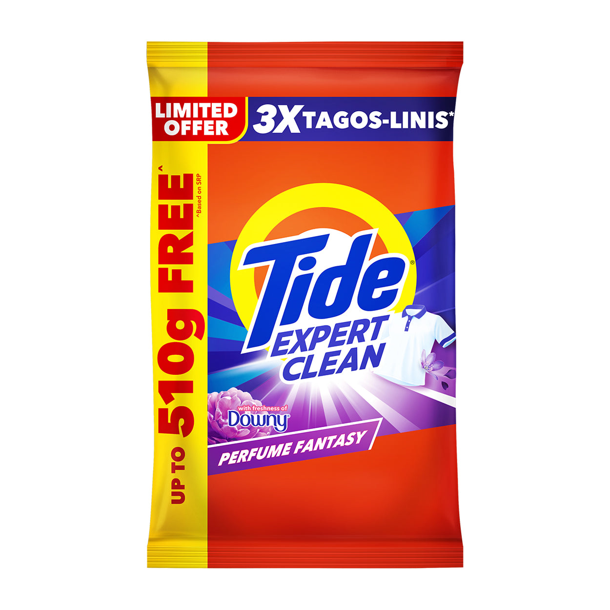 Tide Expert Clean Laundry Powder DownyPerfume Fantasy2.57kg/3090g