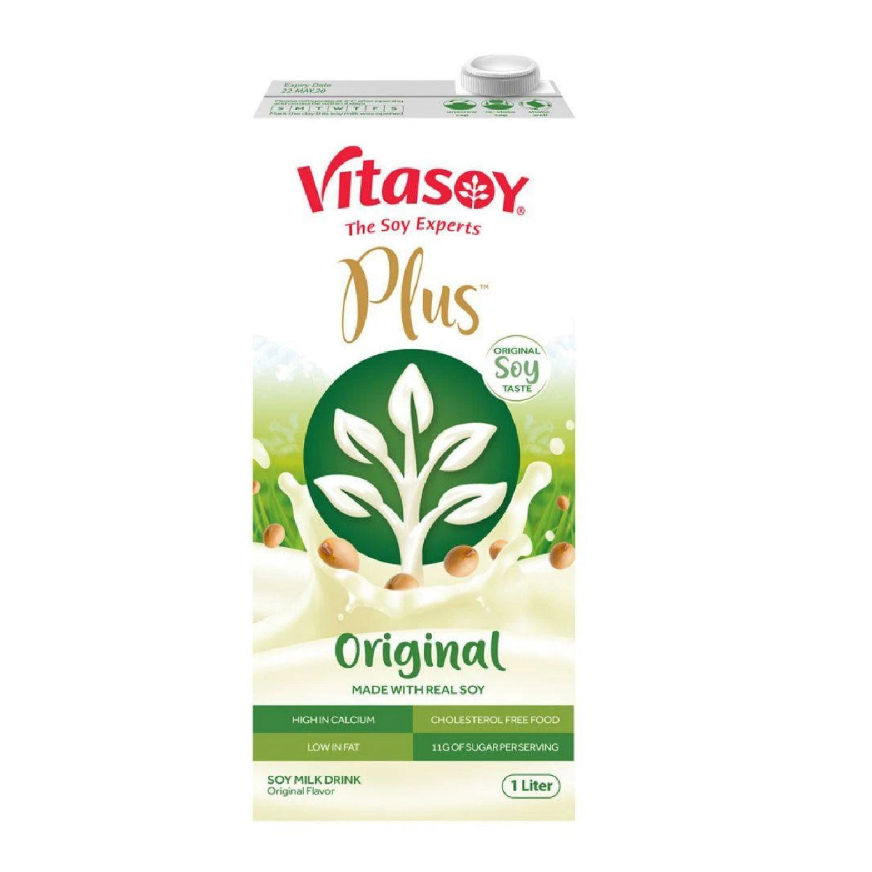 Vitasoy Plus Original Soy Milk Drink 1L
