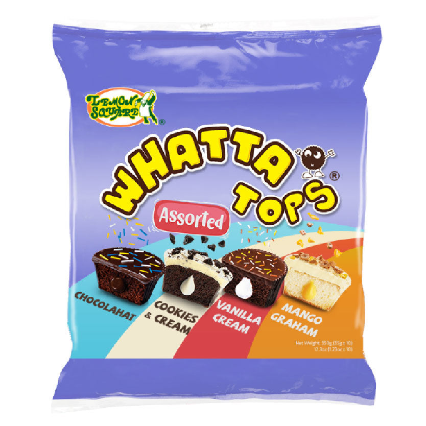 Lemon Square Whatta Tops Assorted Cup Cakes 10x35g