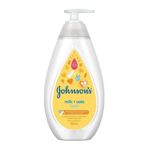 Johnsons Baby Bath Milk + Oats with Pump 500ml