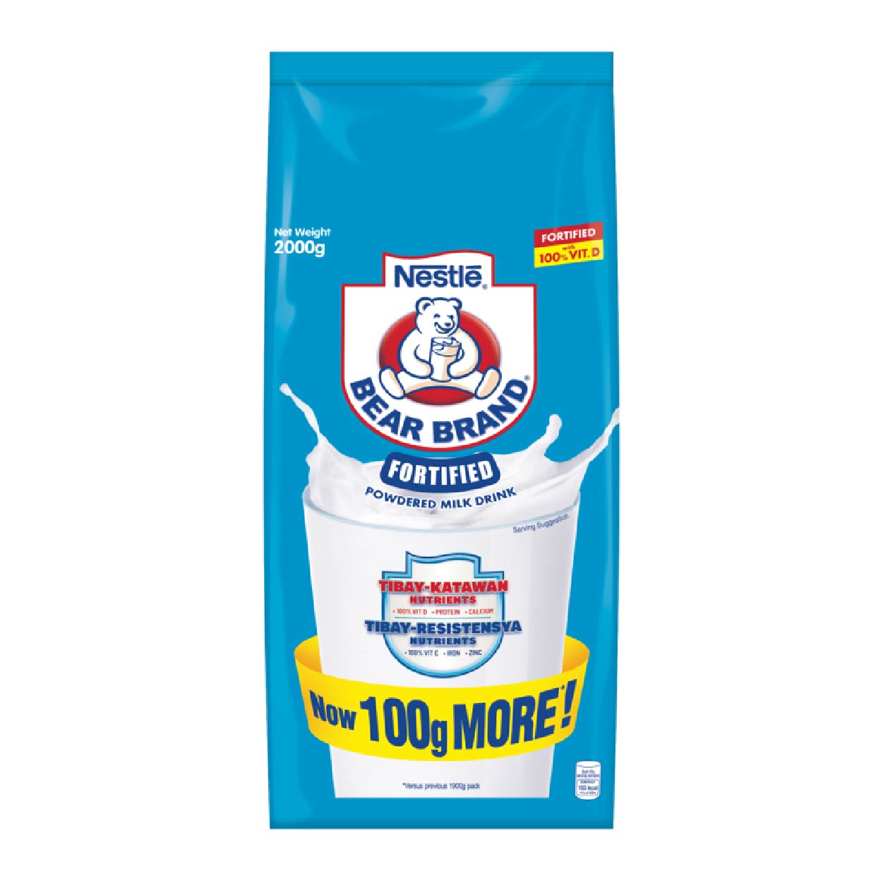 Bear Brand Fortified Powdered Milk Drink 2000g