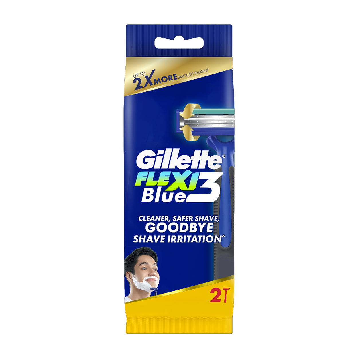 Gillette Razor Blue 3 Flexi 2s