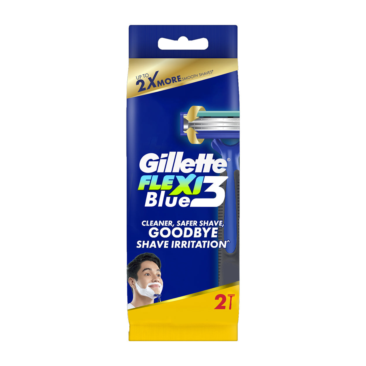 Gillette Razor Blue 3 Flexi 2s