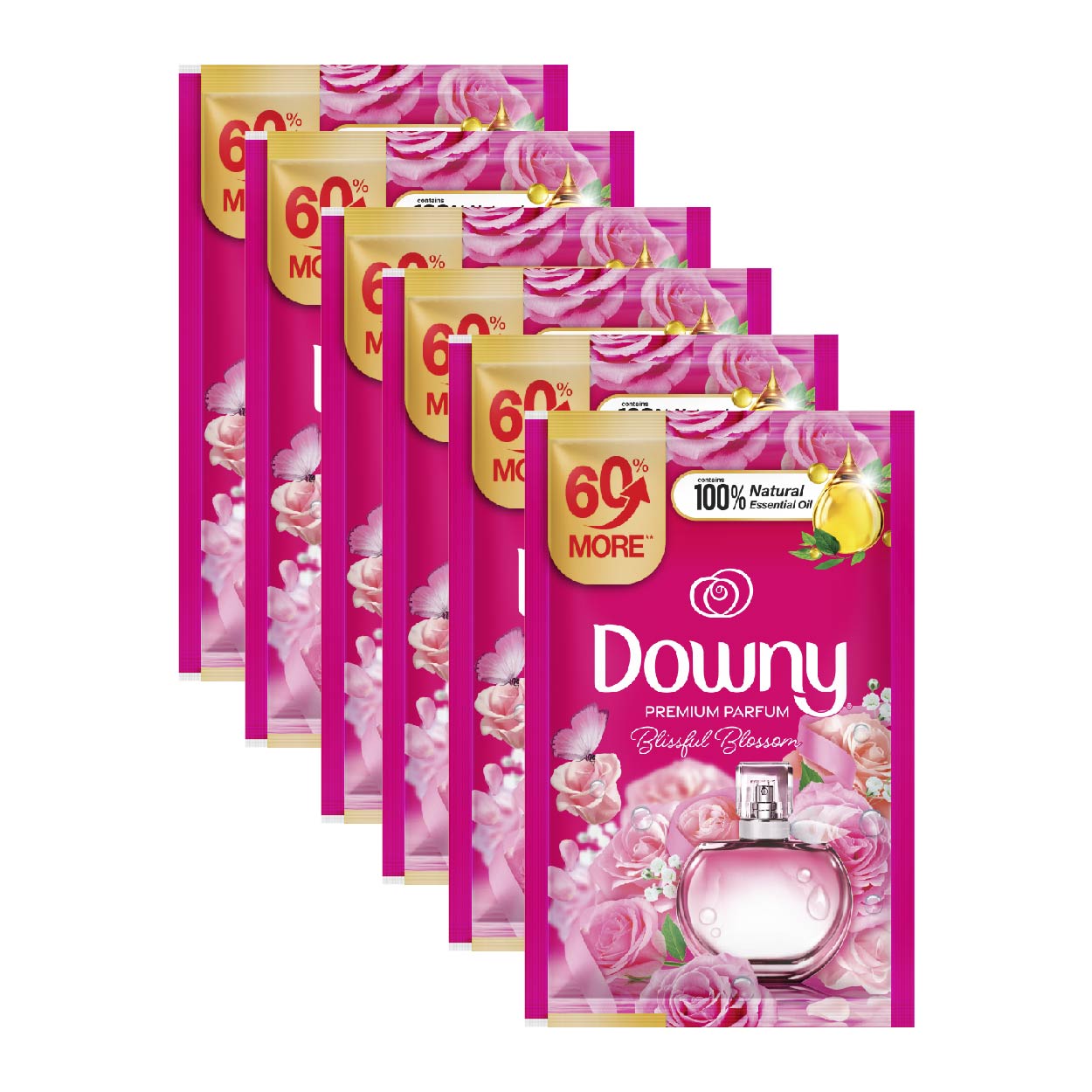 Downy Premium Parfum Fabric Conditioner BlissfulBlossom 6x32ml