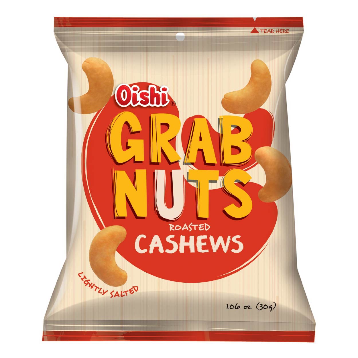 Oishi Grab Nuts Roasted Cashews 30g